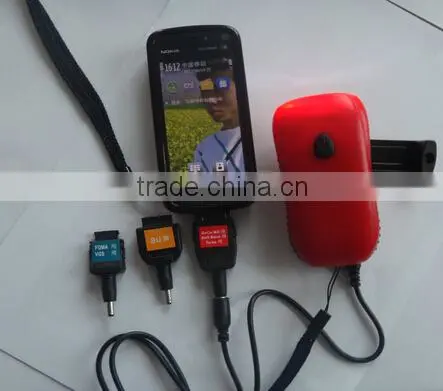 New 3LED hand crank rechargeable plastic flashlight