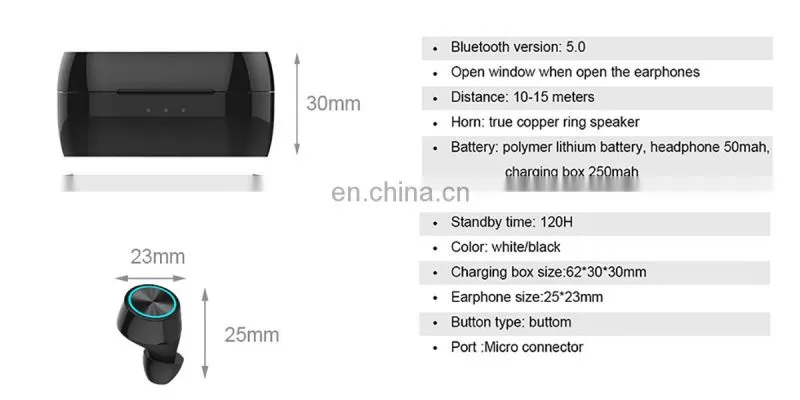 2021 High Quality Design Earphone Touch Siri Mini BT 5.0 Earbuds Headphone with Charging Case
