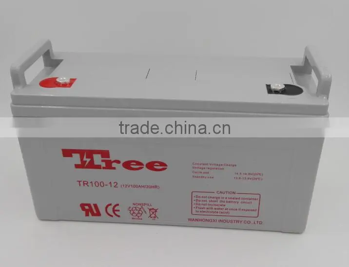 Maintence Free Battery Replacement 12v 100ah 20hr Rechargeable Ups Battery