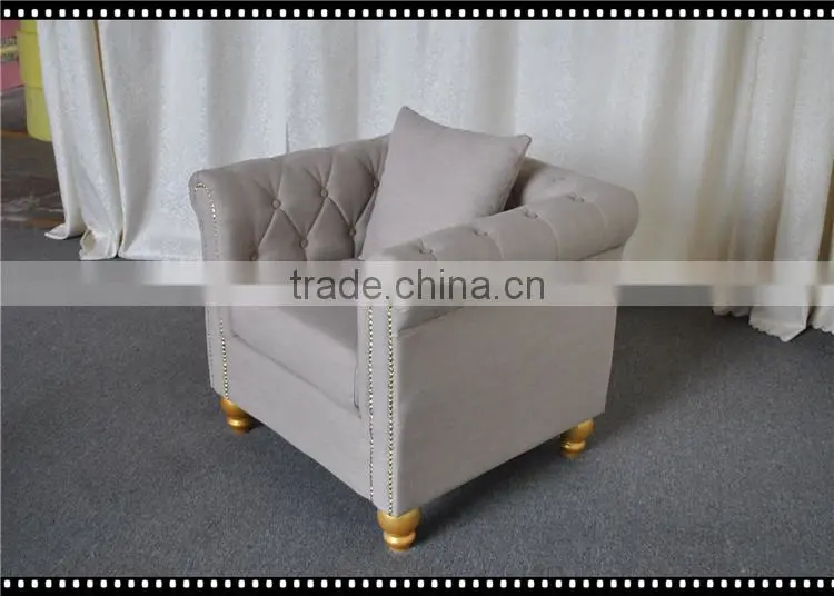 Hotel single sofa chair/armchair with ottoman with stool