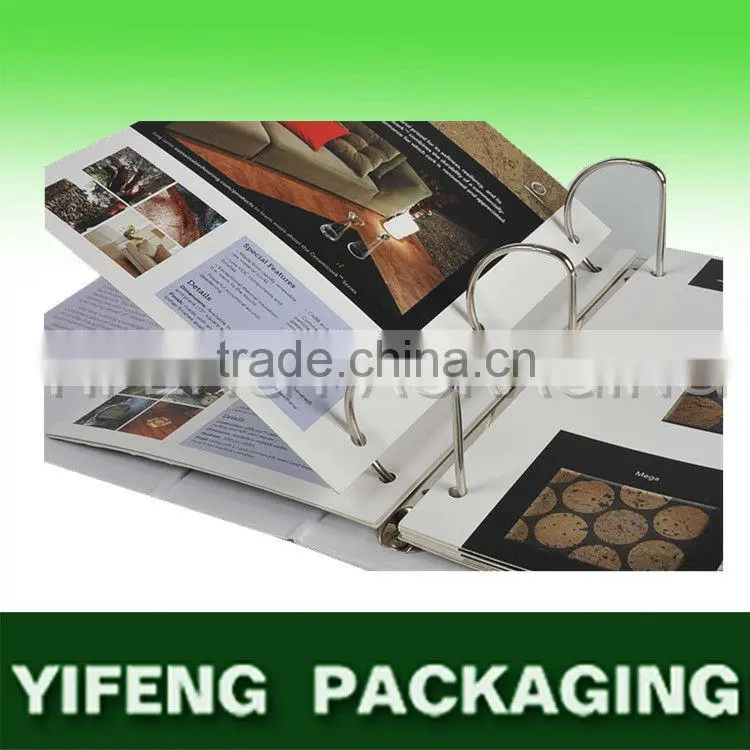 custom size cardboard D ring folder
