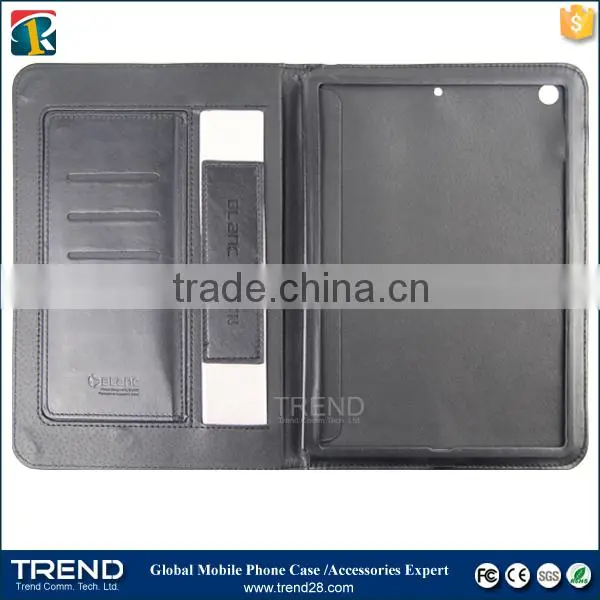 iron frame leather cover case for ipad mini