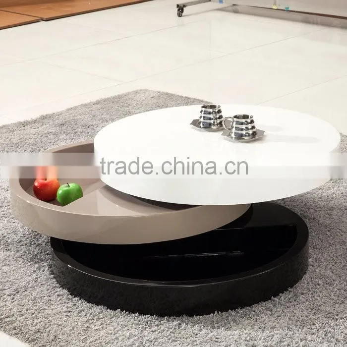 2016 MODERN WOODEN FRAME WHITE COFFEE TABLE LIVINGROOM USAGE