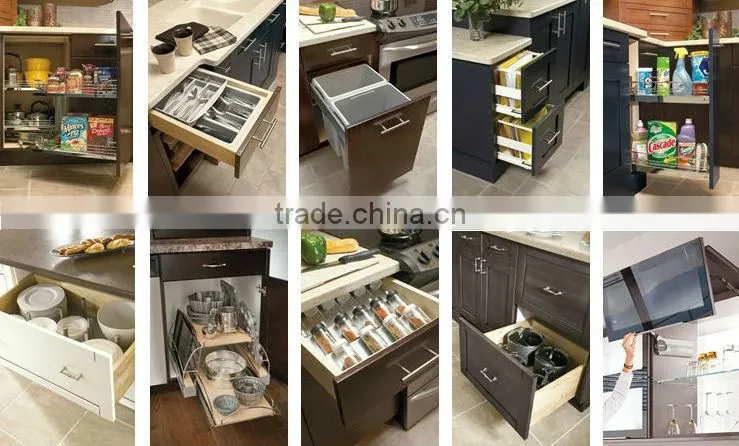 Neoclassic Solid Wood Kitchen Cabinet (SA-44)