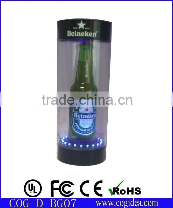hot sale:led full beer bottle glorifier bottle stand led liquor display for advertisement&promotional