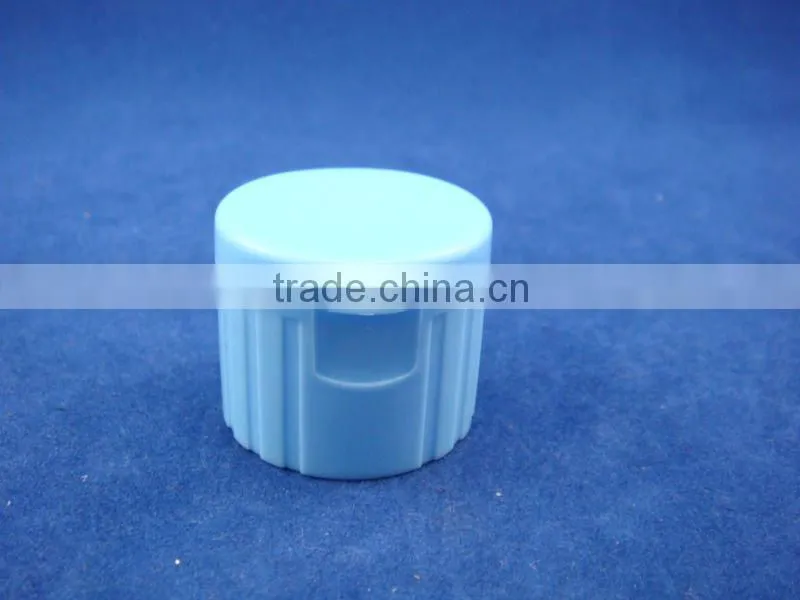 blue flat bottle lid