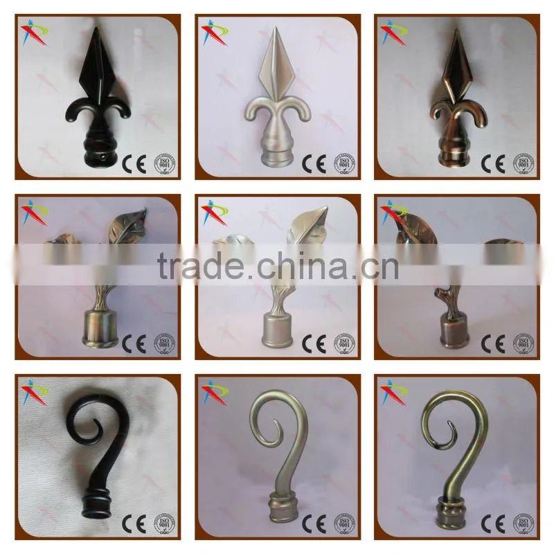 Golden curtain finial for living room