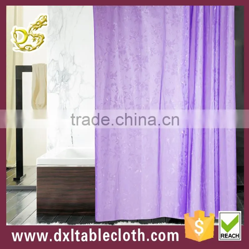 2015 Good selling peva and Roller Type pink and blue shower curtain