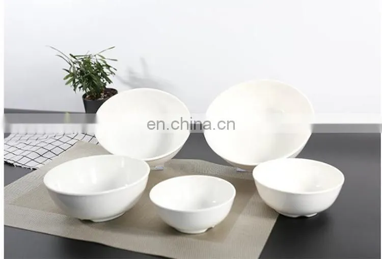 Restaurant Hotel supply unbreakable super ware ceramic like melamine dinner set