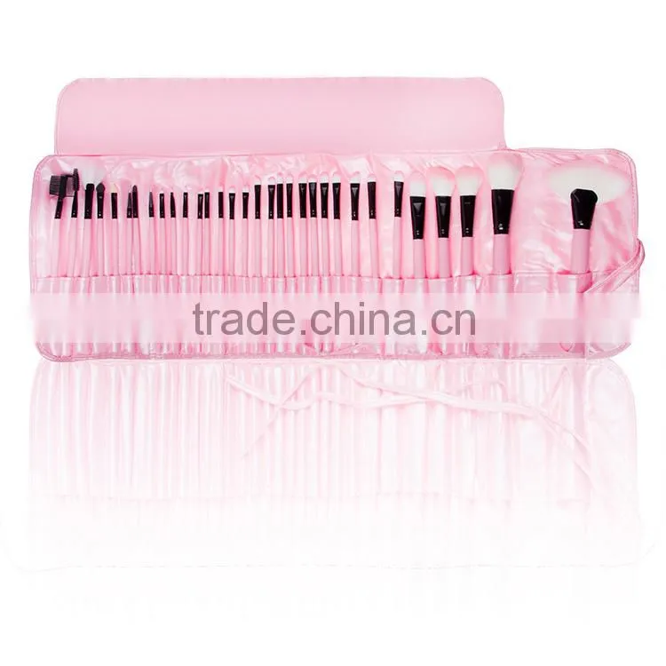 32pcs professional cosmetic makeup brush kit with PU bag