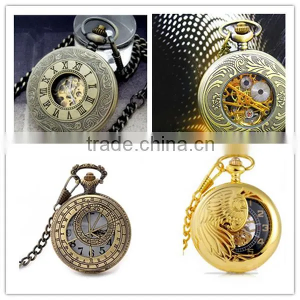 Classic vintage pocket watch automatic mechanical watch round quartz watch
