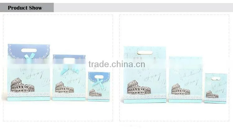 Colosseo pattern promotional custome gift paper bag