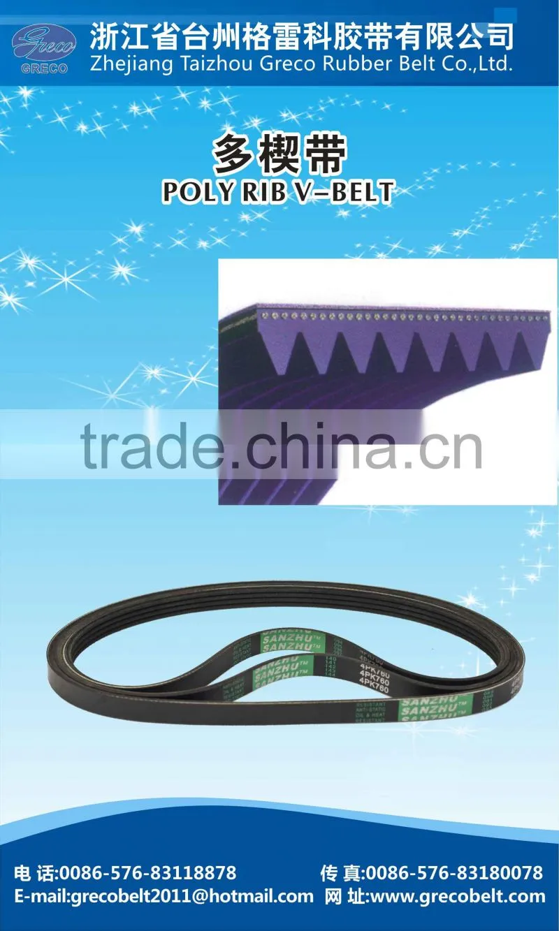Low price poly V- belts