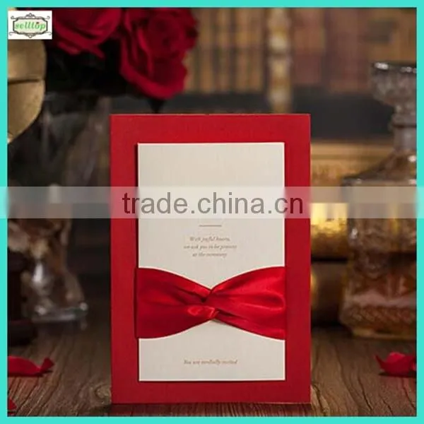 2014 high quality luxurious wedding invitation card