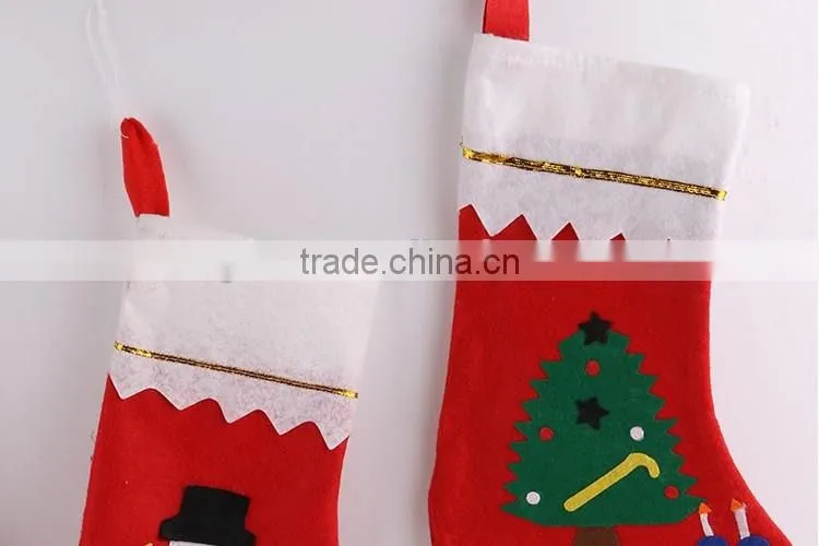 Promotion New Coming OEM Wholesales Christmas Stocking Felt Xmas Gift