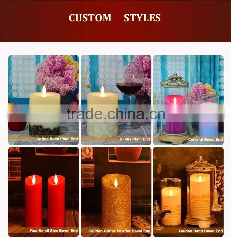 LED Candle Type and No Handmade Flameless candle wax, birthday soy candle wax/