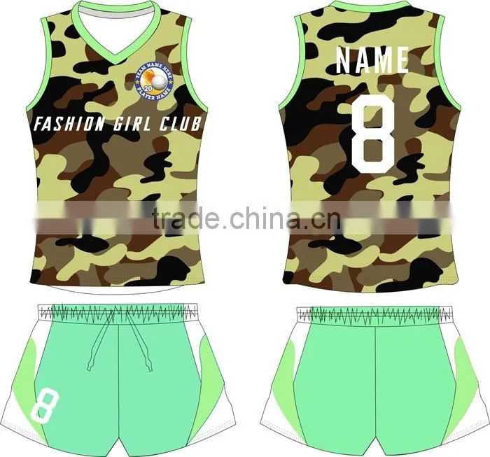 Latest style Custom Made Sublimation Fashion Promotional Volleyball uniforms