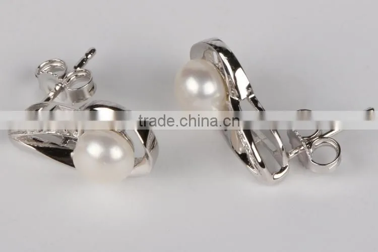 Wholesale new fashion latest style pearl earrings earring backs
