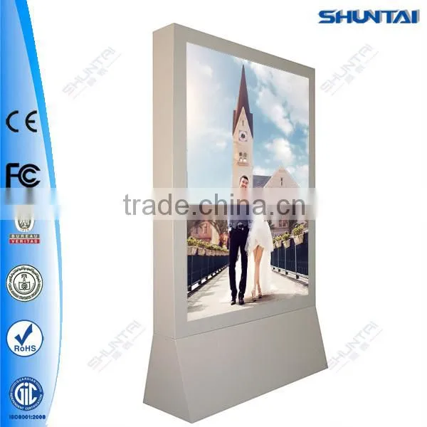 outdoor double sided led scrolling message light box