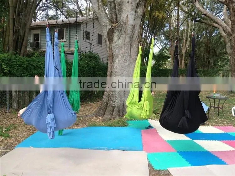 Safety Elasticity Aerial Yoga Hammock Springy Midair Inversion Sling Yoga Swing