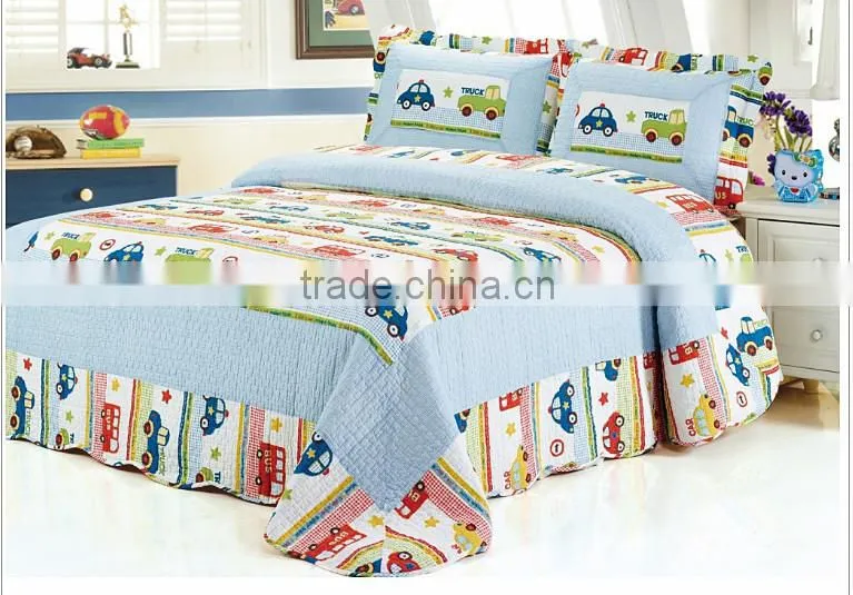Cartoon printed children patchwork children quilt,children summer air conditioning quilt