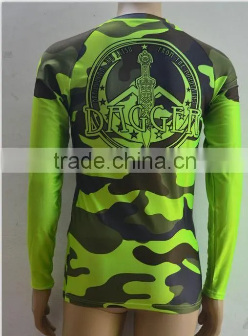Top quality any design women rash guard/custom made rash guard mma
