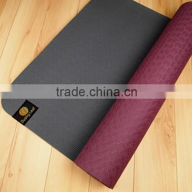 Blue Ecofriendly Reversible TPE Yoga Mat