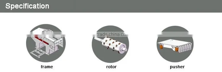 single shaft shredder for plastic