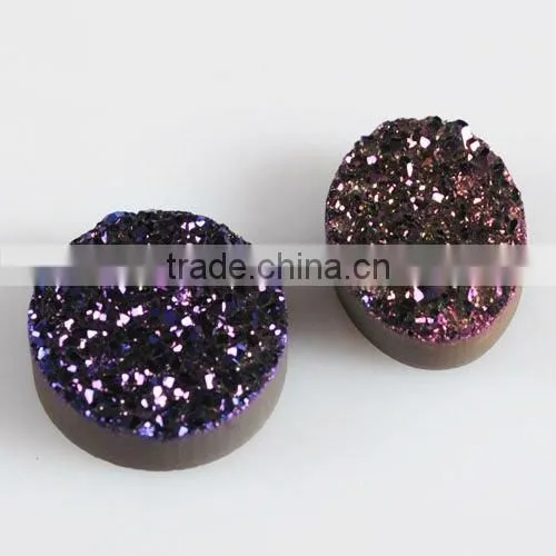 Wholesale druzy beads small grain agate druzy semi-precious gemstone