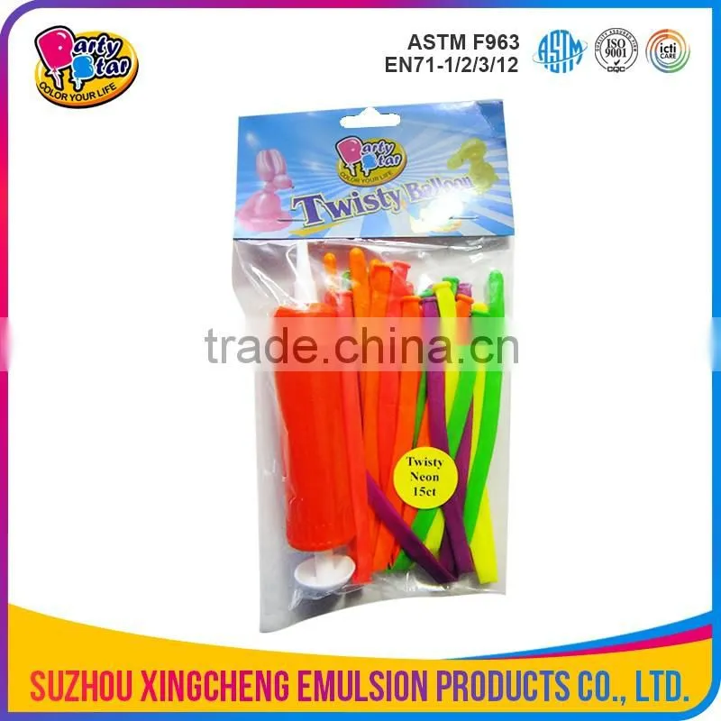 Twisty balloon neon color