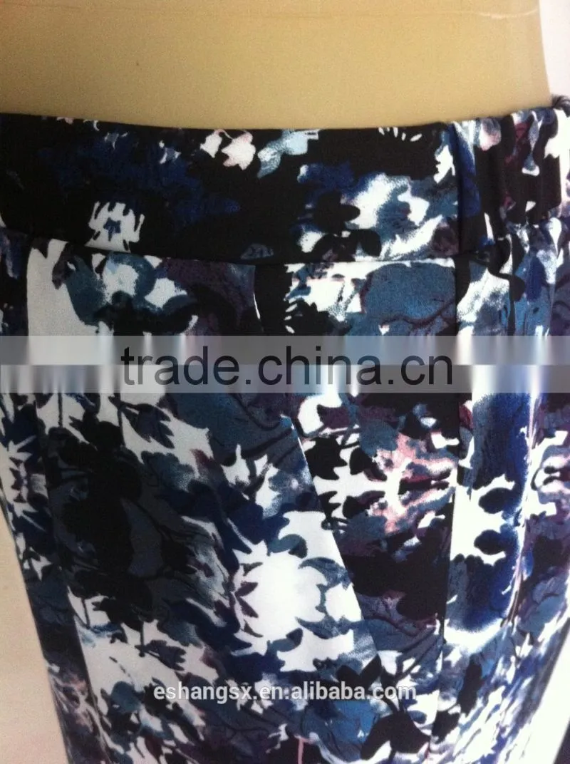 Ladies chiffon printed casual summer loose pants
