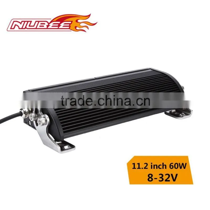 60w IP68 24 volt led driving light bar for truck