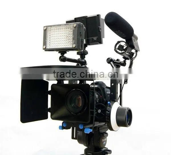 Camera Cage Portable DSLR camera Cage with top handle for 5d3 5D2 7d with 15mm rod block rig