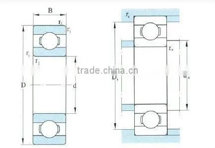 Hot High Precision Deep Groove Ball Bearing 6000