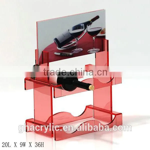 Durable and Elegant modern acrylic wine display rack,modern acrylic display rack