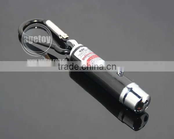 Aluminum Carabiner Personality UV Money Detector Electric Light Mini Flashlight Lamp LED Torch With Keyring