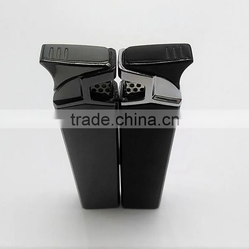 Euro style metal pulse match lighter logo refillable