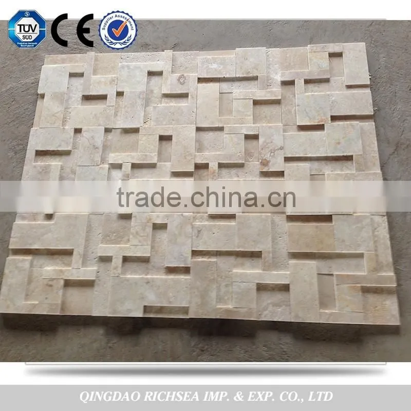 Polished yellow 60*60 travertine tiles