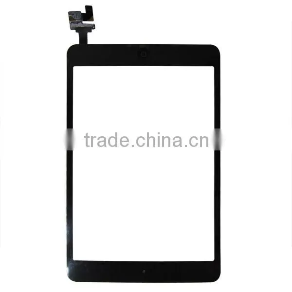 For Black Ipad Mini Front Panel Touch Glass Lens Digitizer Screen Replacement Parts