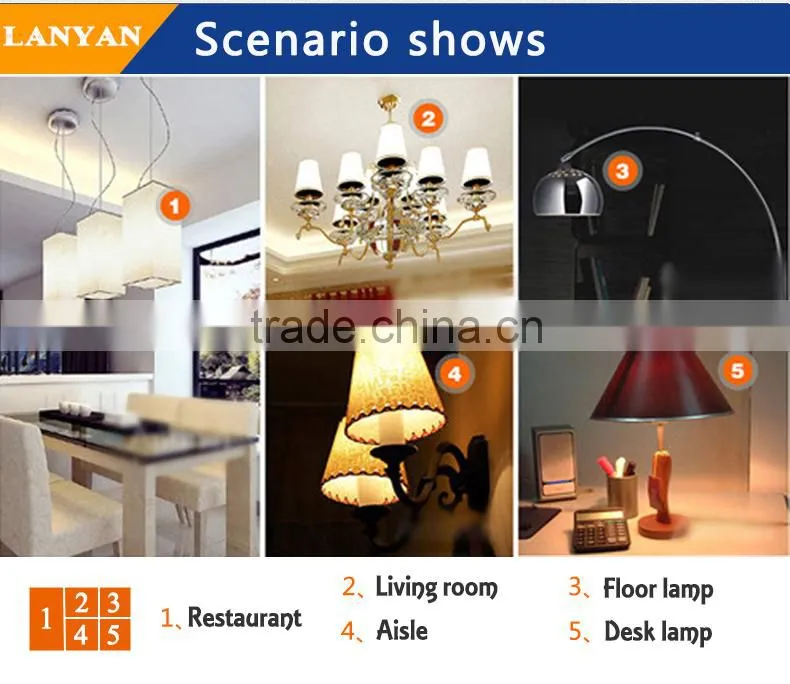 4w e12 candle lamp led with CE ROHS made in China, led candle bulb lamp 4w