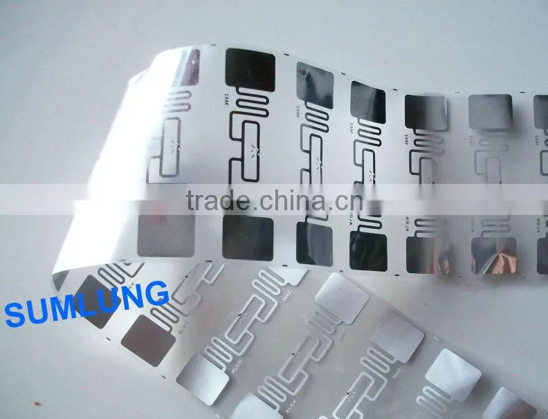 Clear RFID Dry Inlay with UHF Chip Transparent Flexible PET Housing