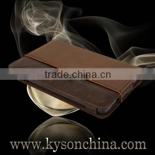 For amazon kindle 4 lighted leather cover case, case for amazon kindle 4