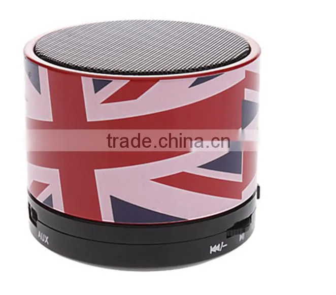 UK Flag pattern HiFi mini speaker, portable universal music mini bluetooth speaker