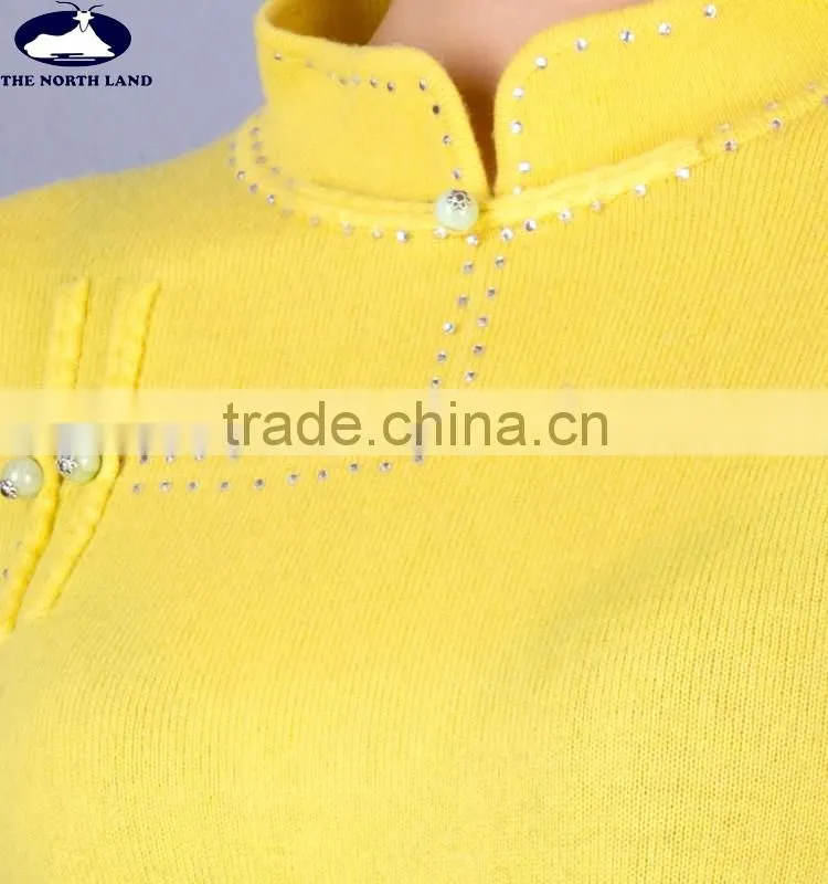 Ladies' Fashion Pullover with Mongolian Elements WSW031002