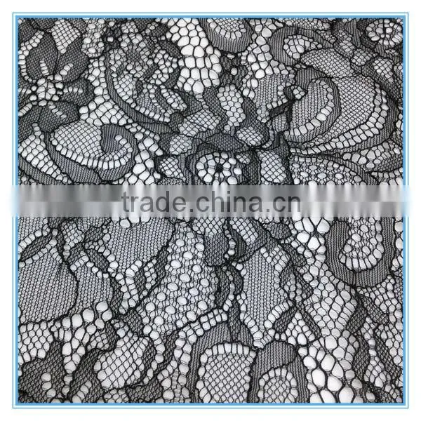 2014 Newest design embroidery lace curtain fabric