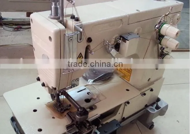 high speed double neddle flat-bed trouser loop sewing machine