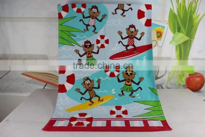 china factory 100% cotton promotional custom print bargain beach towels