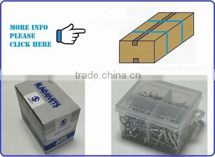 HIGH QUALITY OPEN END MANUFACTURER PROTRUDING CROWN HEAD ALUMINUM POP PEEL TYPE RIVETS
