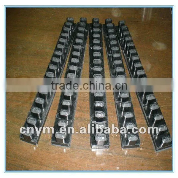 Black rubber strip