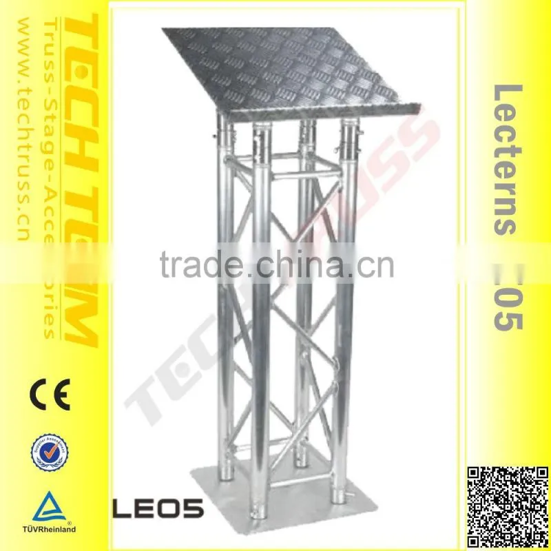 Aluminum furniture mobile standard truss lectern , truss podium